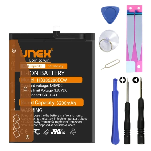 HUAWEI HB386280ECW Battery Replacement for HUAWEI P10,HONOR 9 High Capacity Li-ion Polymer Battery Long lasting Backup.