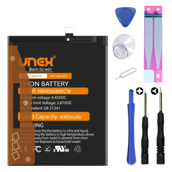 HUAWEI HB406689ECW Battery Replacement for HUAWEI MATE 9,MATE 9PRO,Y7 PRIME,Y9 18,ENJOY 7PLUS High Capacity Li-ion Polymer Battery Long lasting Backup.