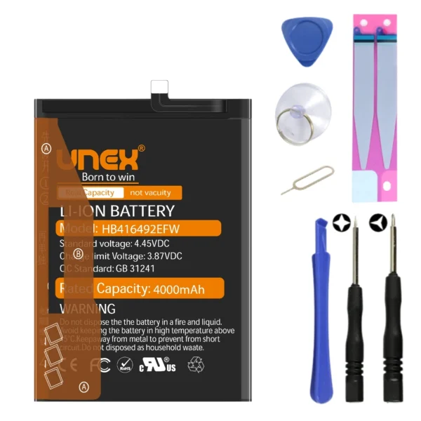 HUAWEI HB416492EFW Battery Replacement for HUAWEI HONOR 8X,HONOR 30i High Capacity Li-ion Polymer Battery Long lasting Backup.