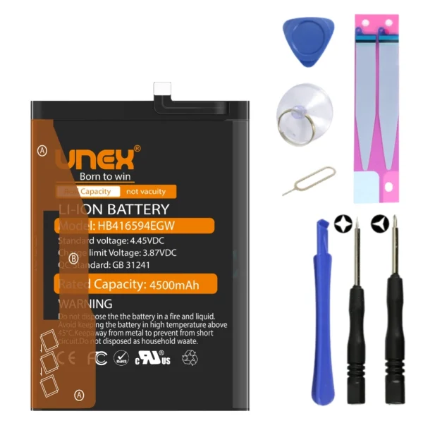 HUAWEI HB416594EGW Battery Replacement for HUAWEI HONOR X8A,HONOR X8B,HONOR X50i,HONOR 90 LITE 5G High Capacity Li-ion Polymer Battery Long lasting Backup.