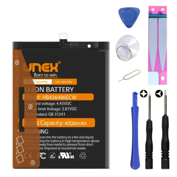 HUAWEI HB436486ECW Battery Replacement for HUAWEI MATE 10,MATE 10 PRO,MATE 10X,P20 PRO,HONOR 20 PRO High Capacity Li-ion Polymer Battery Long lasting Backup.