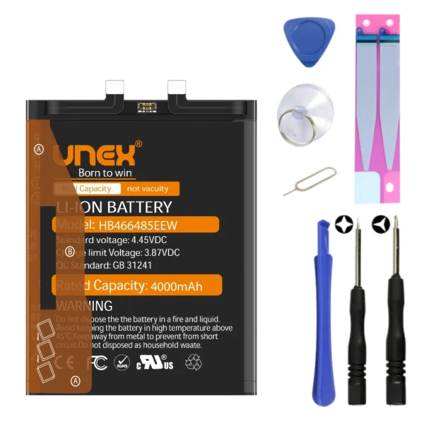 HUAWEI HB466485EEW Battery Replacement for HUAWEI NOVA 8PRO 5G,HONOR V40 5G High Capacity Li-ion Polymer Battery Long lasting Backup.