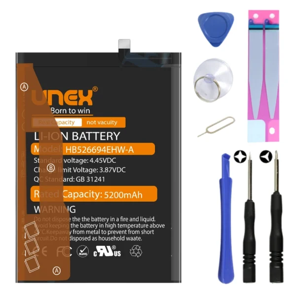 HUAWEI HB526694EHW-A Battery Replacement for HUAWEI HONOR MAGIC 6 LITE High Capacity Li-ion Polymer Battery Long lasting Backup.