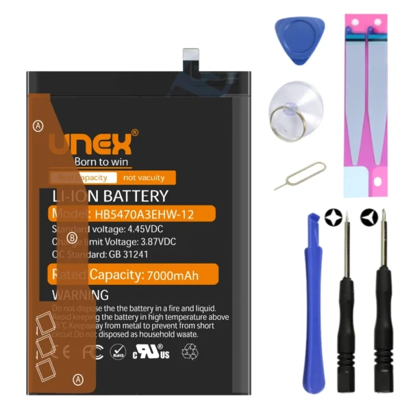 HUAWEI NOVA Y91 Battery Replacement for HUAWEI HB5470A3EHW-12 High Capacity Li-ion Polymer Battery Long lasting Backup.