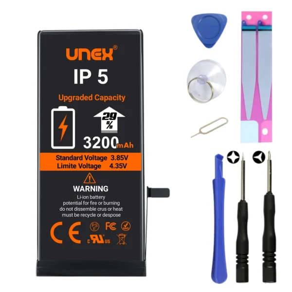 IPHONE 5G Battery Replacement for iphone 5G High Capacity Li-ion Polymer Battery Long lasting Backup.