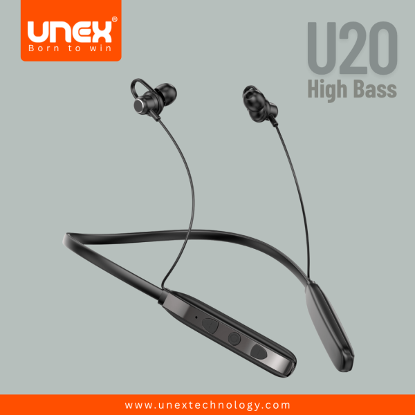 UNEX U20 MAGNETIC VOICE CHANGE WIRELESS BLUETOOTH NECKBAND.