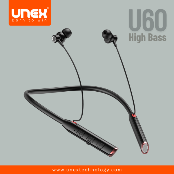 UNEX U60 MAGNETIC VOICE CHANGE WIRELESS BLUETOOTH NECKBAND.
